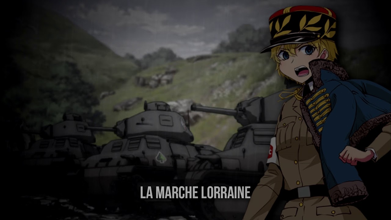 Girls und Panzer Unofficial Commander Hymn | Asparagus | La Marche Lorraine | Instrumental