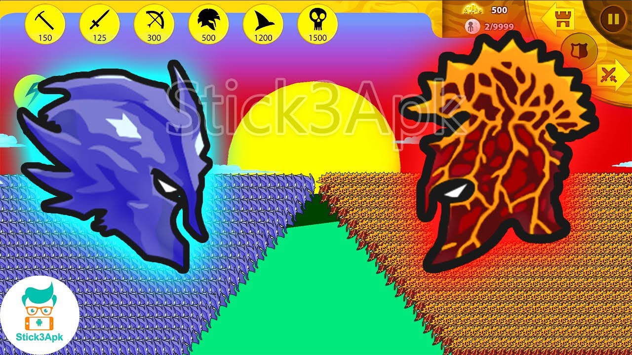 Who Will Win? ❄️ICE vs LAVA🔥: 9999 Units Spearton EPIC BATTLE | Stick War Legacy Mod | Stick3Apk