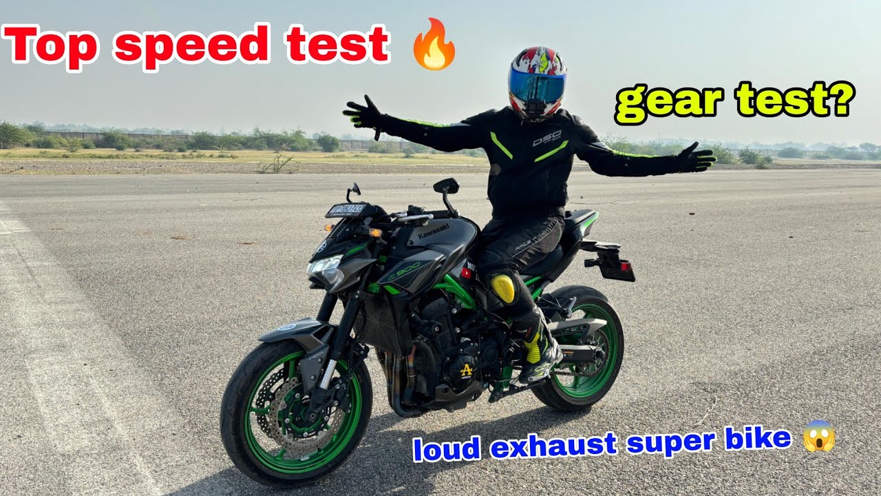 Unbelievable Top Speed Test: Kawasaki Z900 BS6 2024 Gear Test 😱
