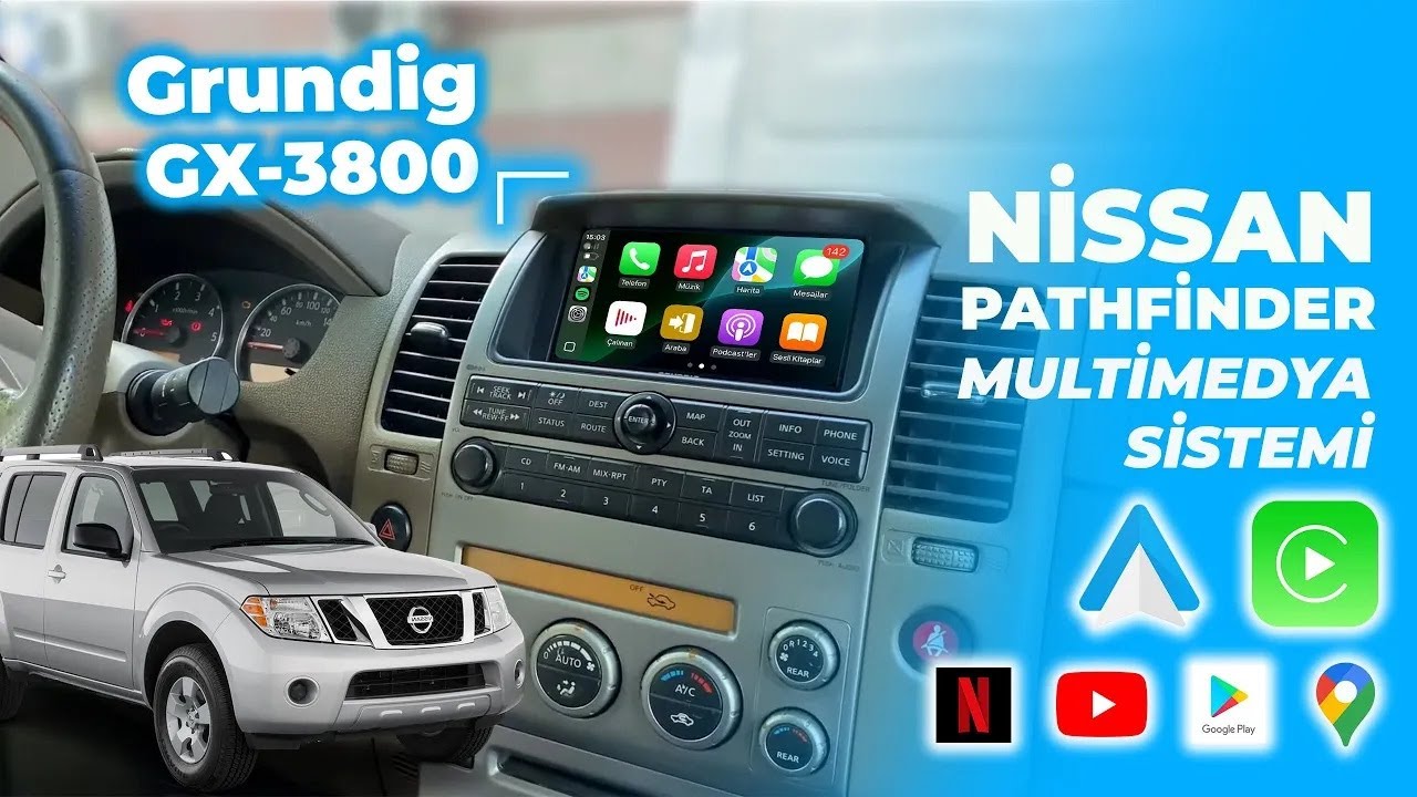 Nissan Pathfinder | Carplay Android Auto Multimedya! (Grundig GX3800) 22-1593