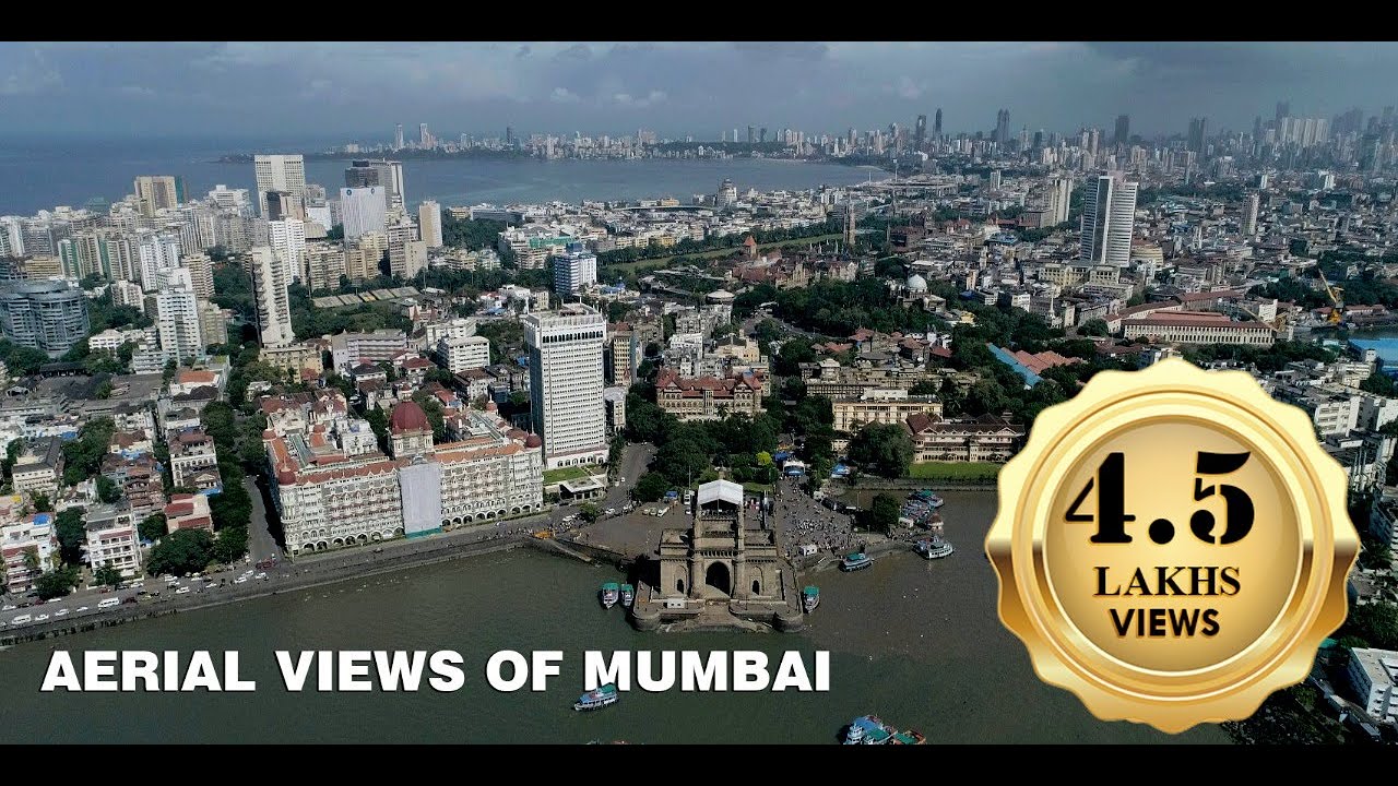 Aerial View of Mumbai in 4K - Coastal