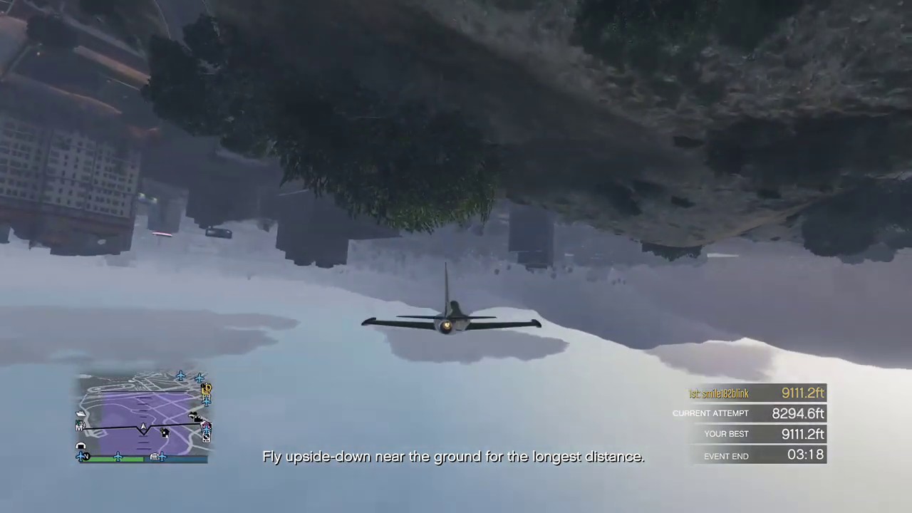 Oddly Satisfying Upside Down Flying