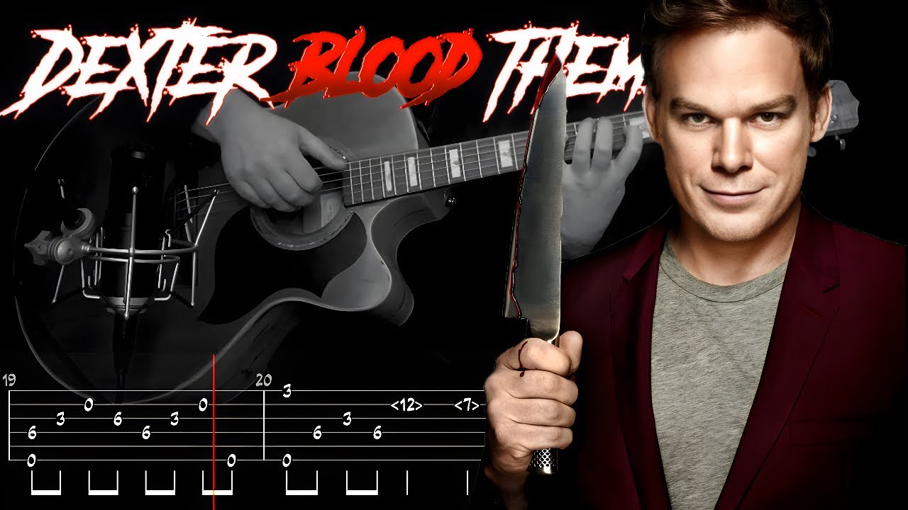 Dexter Blood Theme 🩸 Scary Guitar Version That Makes Your Skin Crawl 🥶 Playthrough ❌ Tabs