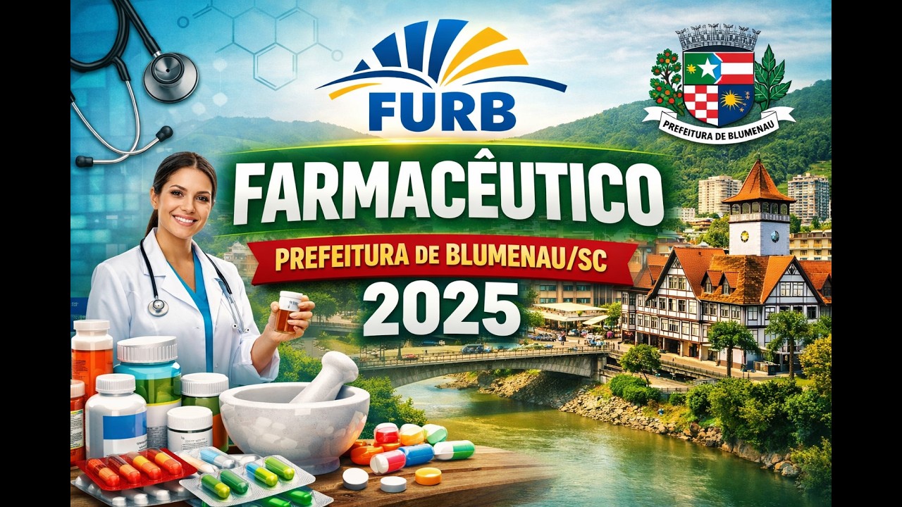 Corre&ccedil;&atilde;o das quest&otilde;es espec&iacute;ficas - FURB - Farmac&ecirc;utico. Prefeitura de Blumenau/SC/2025.