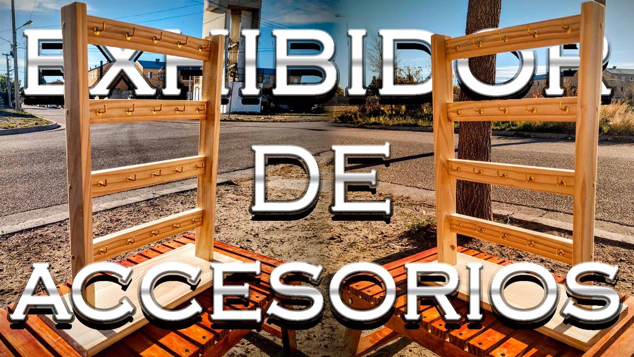 Cómo Hacer EXHIBIDOR de ACCESORIOS en madera Fácil PASO A PASO