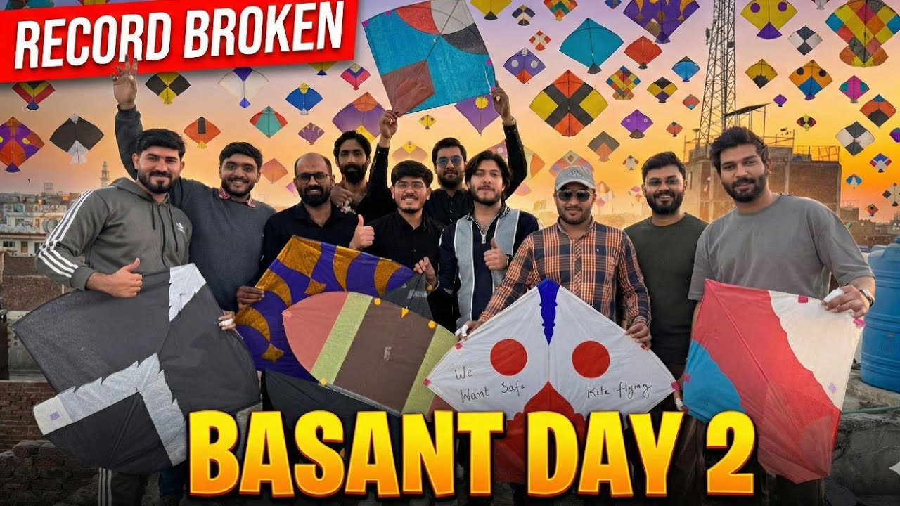 RECORD BROKEN! 😱 Lahore Basant Day 2 Madness! 🇵🇰🪁