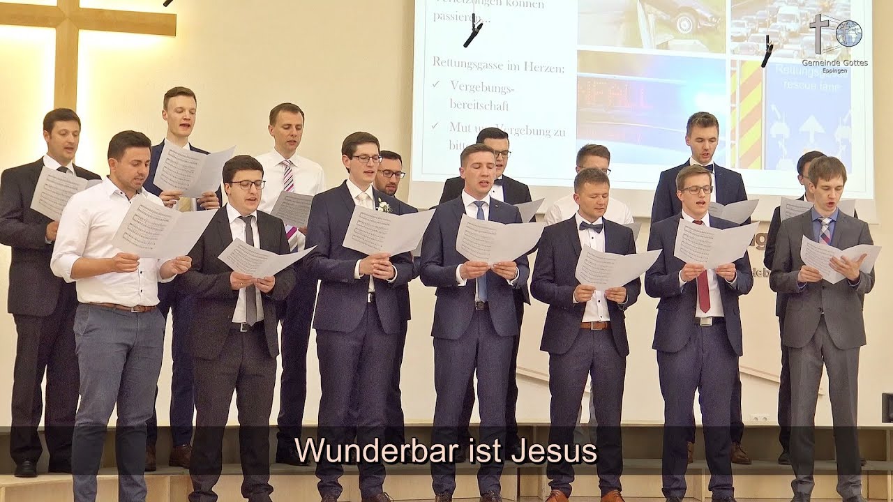Hochzeit - Männerchor - Wunderbar ist Jesus