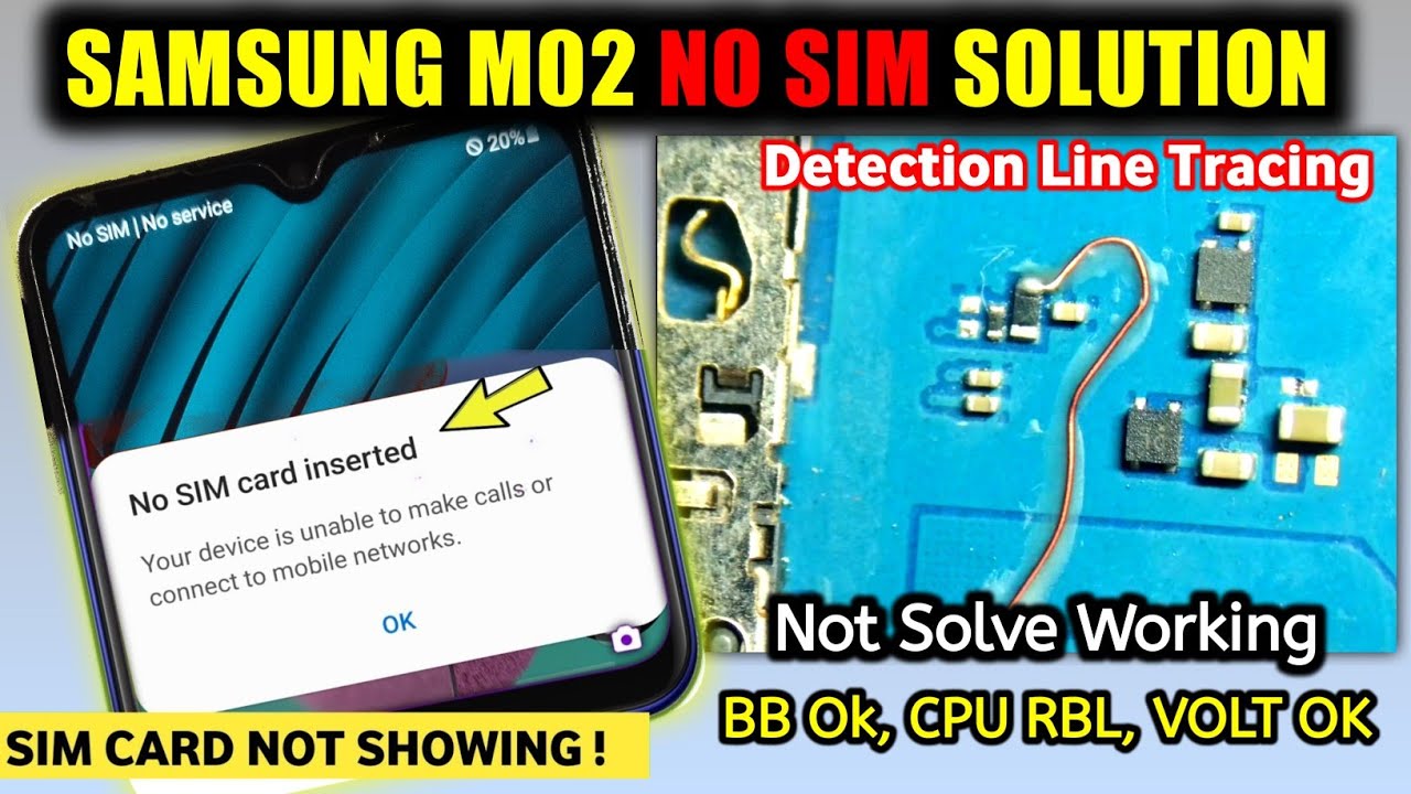 Samsung M02 No Sim Solution | All Detection Line Tracing Knowledge