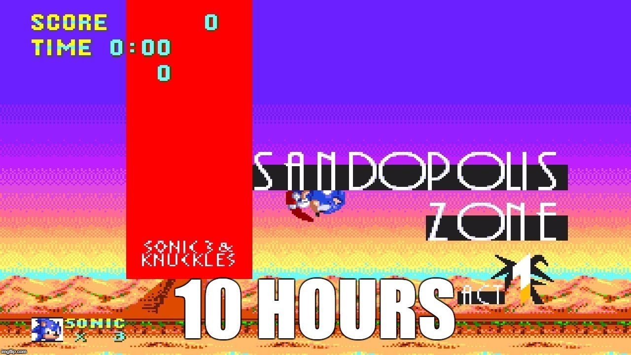 Sonic & Knuckles - Sandopolis Zone Act 1 Extended (10 Hours)