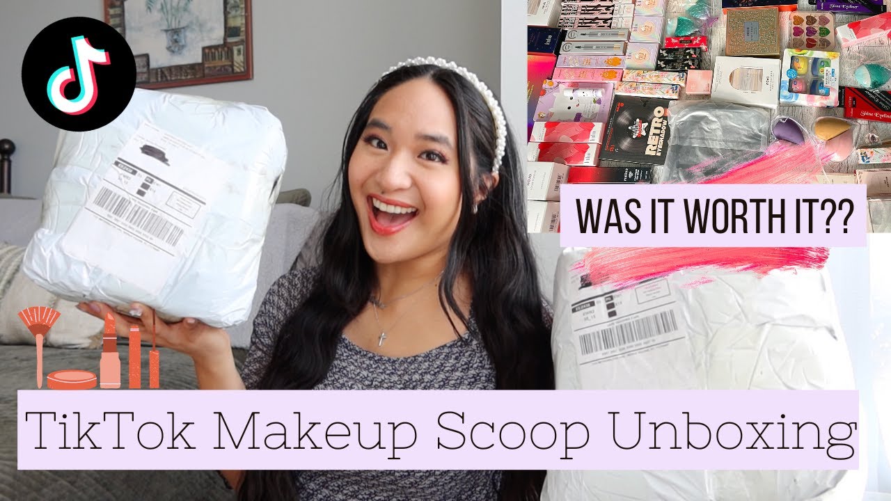 💄 Unboxing & Swatching 2 Makeup Scoops From TIKTOK! Was It Worth It? + GIVEAWAY | Simply Rose Lynne