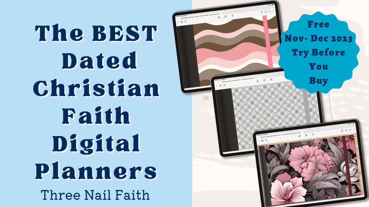 Free Christian Digital Planners | Customer Appreciation | Try Before You Buy Digital Planners