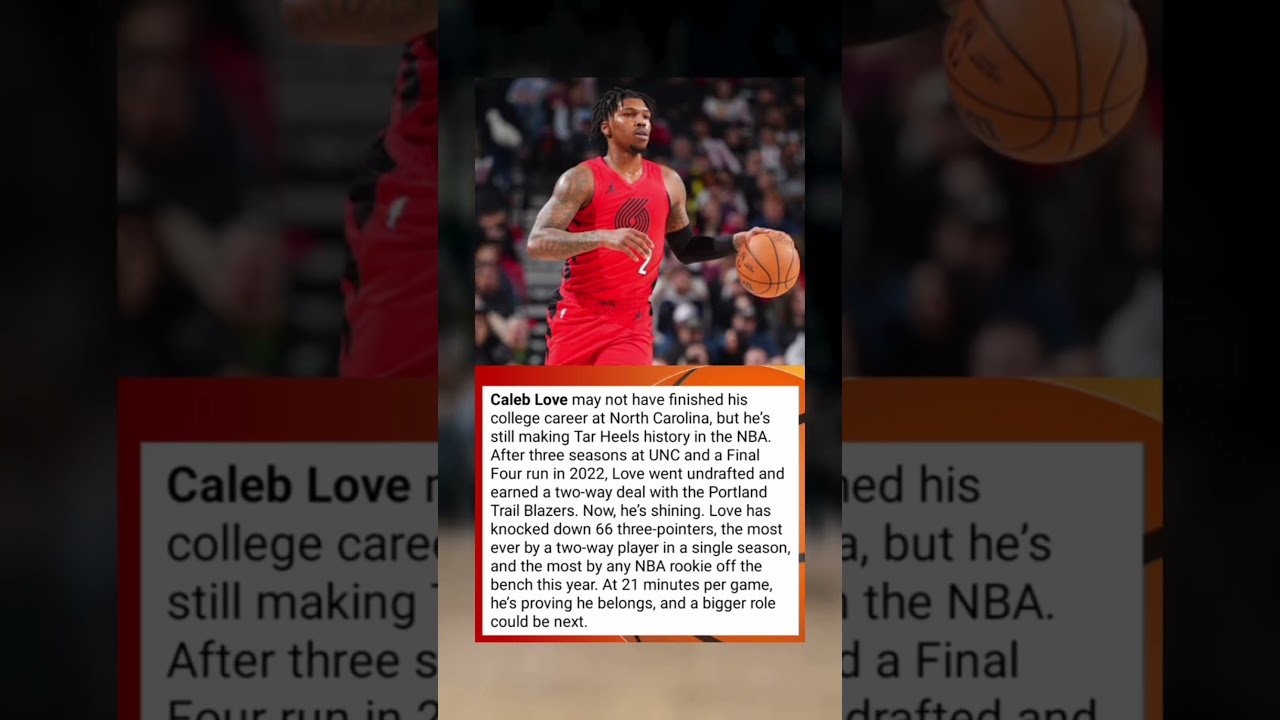 Caleb Love Makes NBA History: From Undrafted to Three-Point King