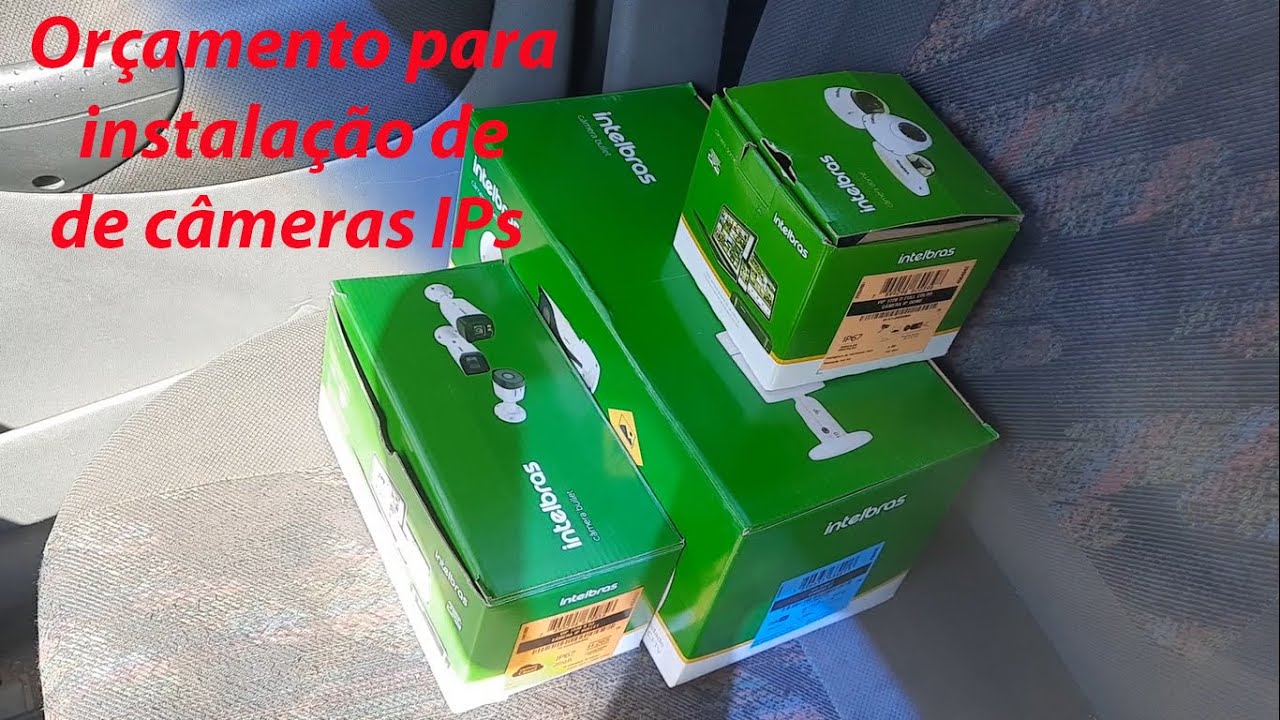 Orçamento para instalação de câmeras