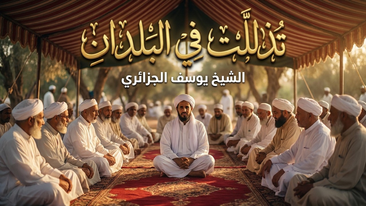 الشيخ يوسف الجزائري تذلَّلت في البلدانِ حين سبيتني وبتُّ بأوجاع الهوى أتَقَلَّب |مع كتابة الكلمات