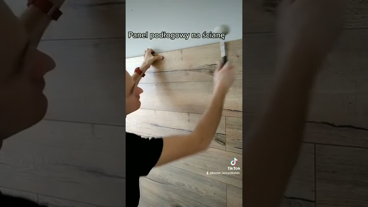 🤔Panel podłogowy na ścianie? A dlaczego nie..👍👷🔥