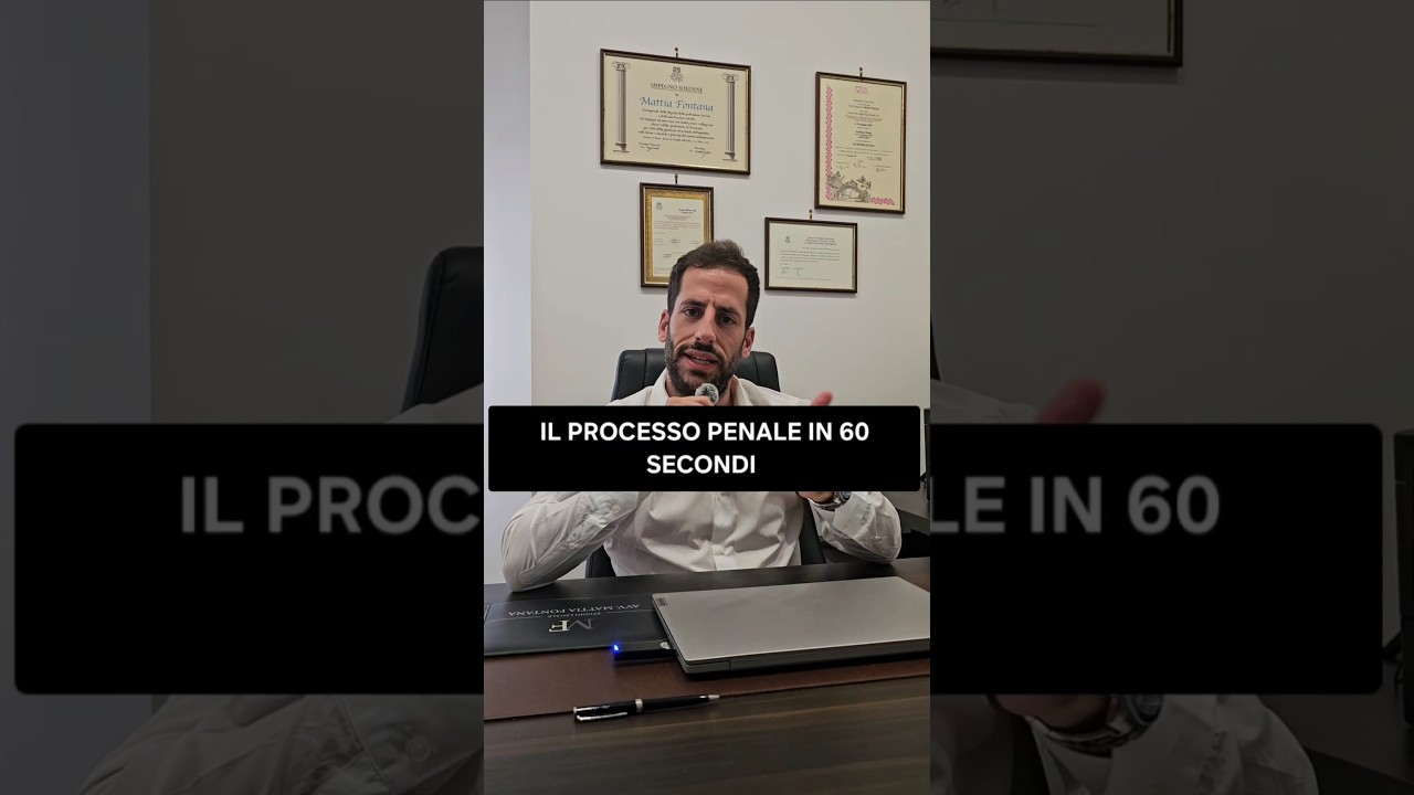 PROCESSO PENALE in 60 secondi #shorts