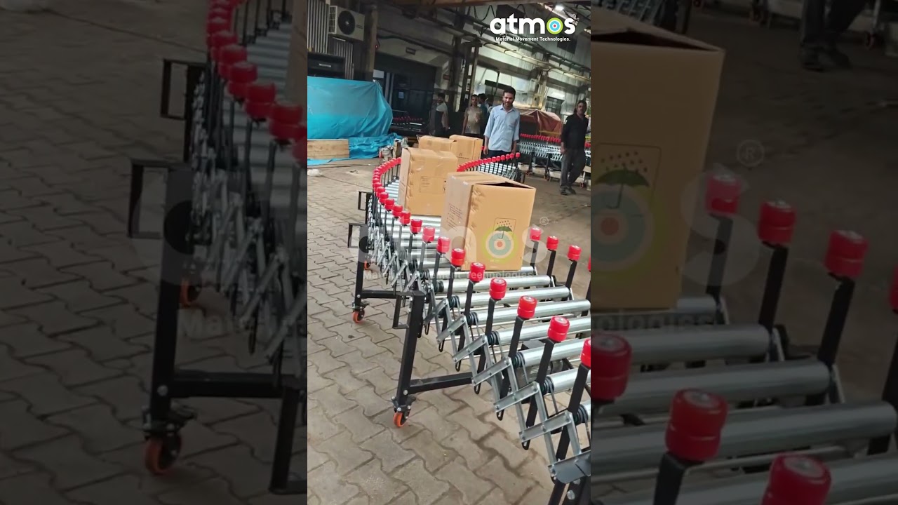 Expandable Roller Conveyor | Flexible Conveyors | Material Handling Solutions | Atmos Systems