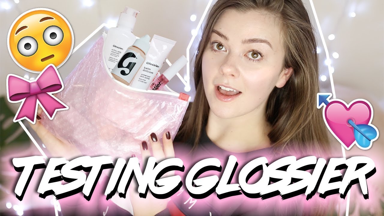 AVERAGE GIRL TRIES GLOSSIER - HAUL AND FIRST IMPRESSIONS | LUCY WOOD