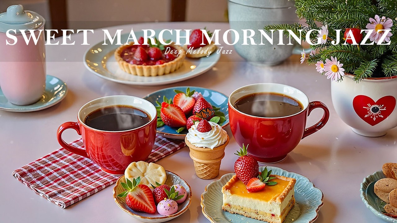 Нежный мартовский утренний кофе-джаз ☕ Мягкое джаз-пианино и босса-нова для настроения