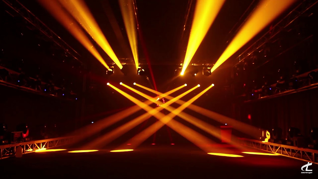 Light Show：Colorful Light Show stage lighting moving head dj light at showroom Doris Deng