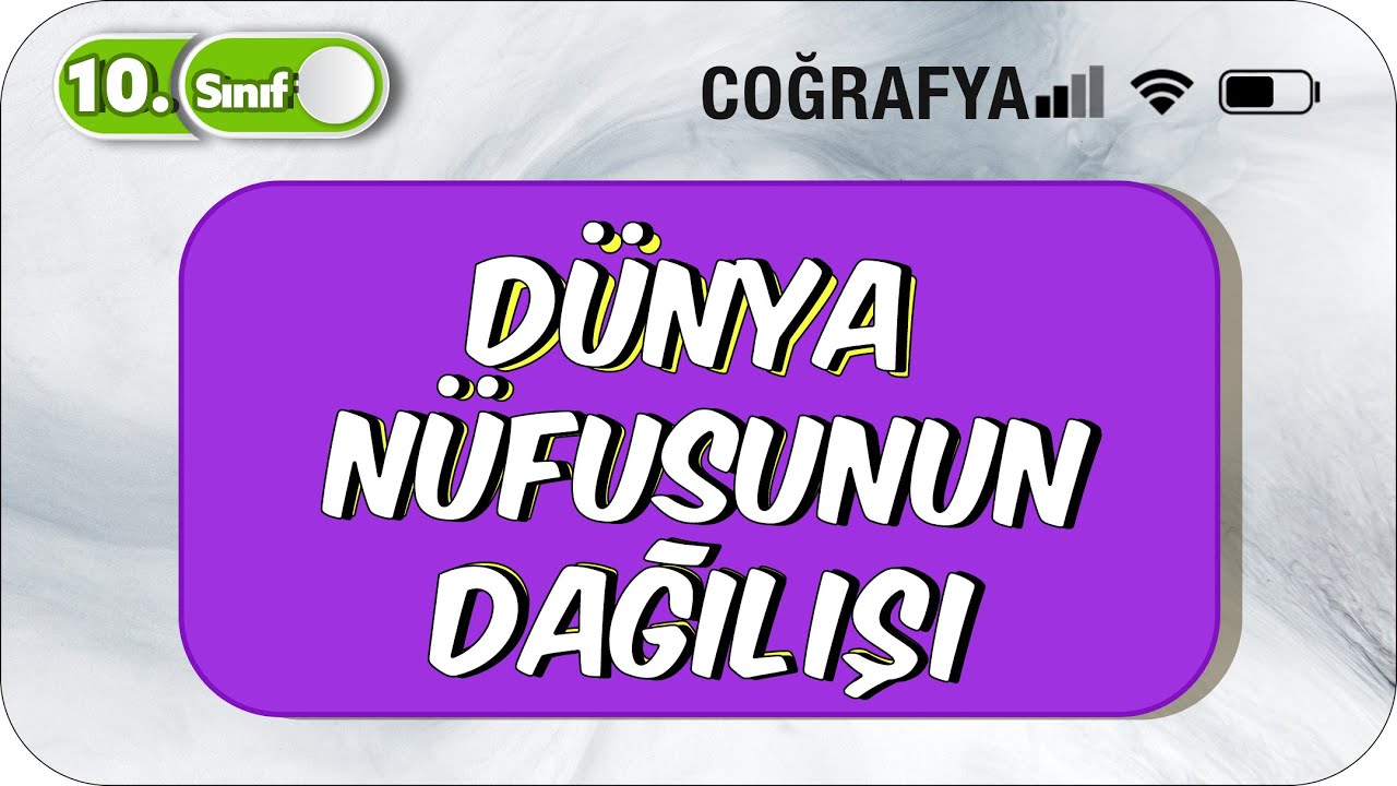 Dünya Nüfusunun Dağılışı | Tek Videoda Anlatım | 10.Sınıf Coğrafya #2023