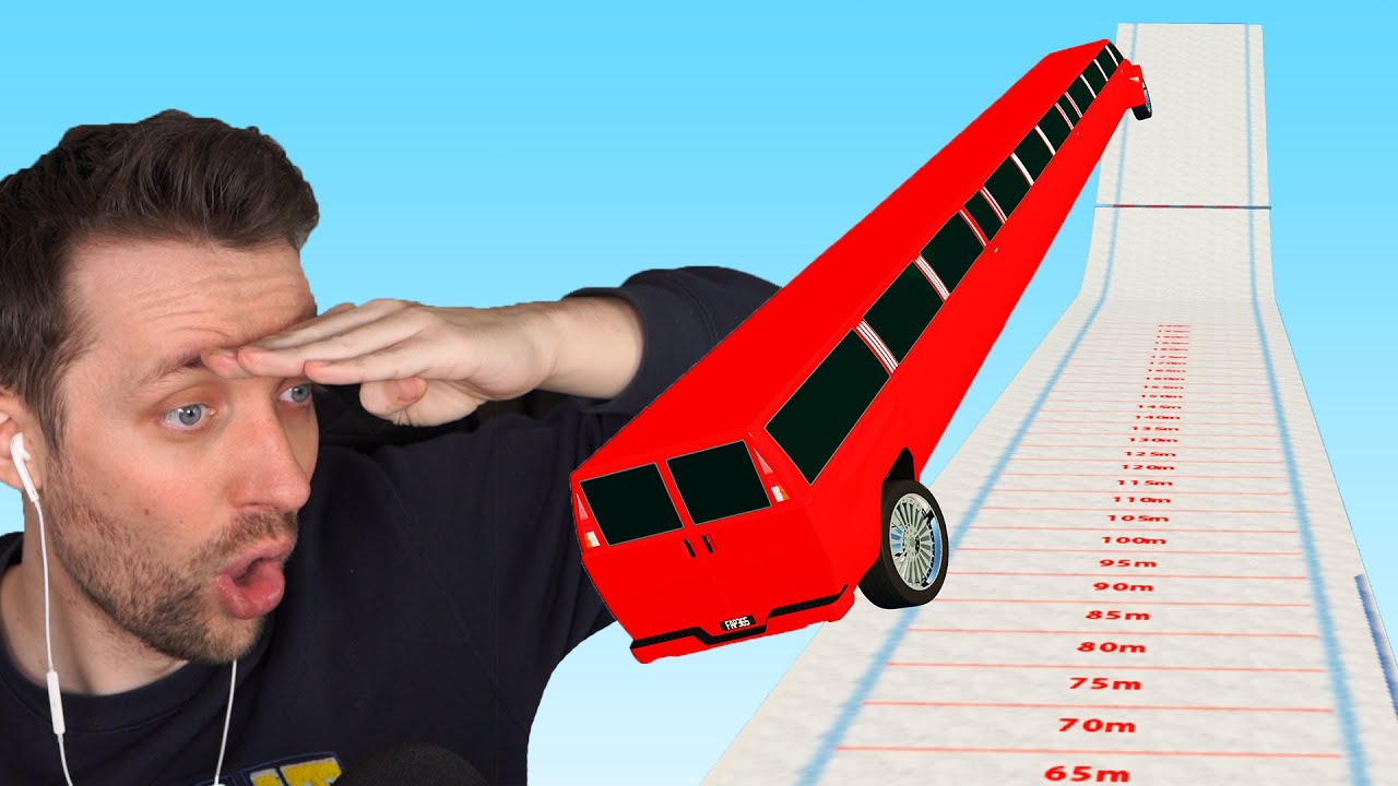 SKISPRINGEN MIT MEINER 40m STRETCHLIMOUSINE in BeamNG