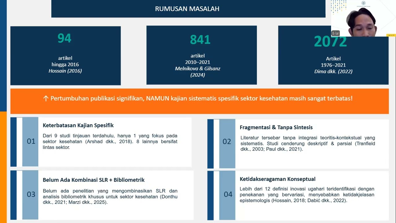 M2. Seminar Proposal Bilaludin. Inovasi Ugahari dalam Sektor Kesehatan: Kajian Literatur Sistematis