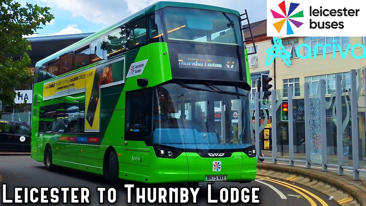 FULL ROUTE JOURNEY - Arriva Midlands Route 37 - Leicester to Thurnby Lodge l 8047 BN25 DCV