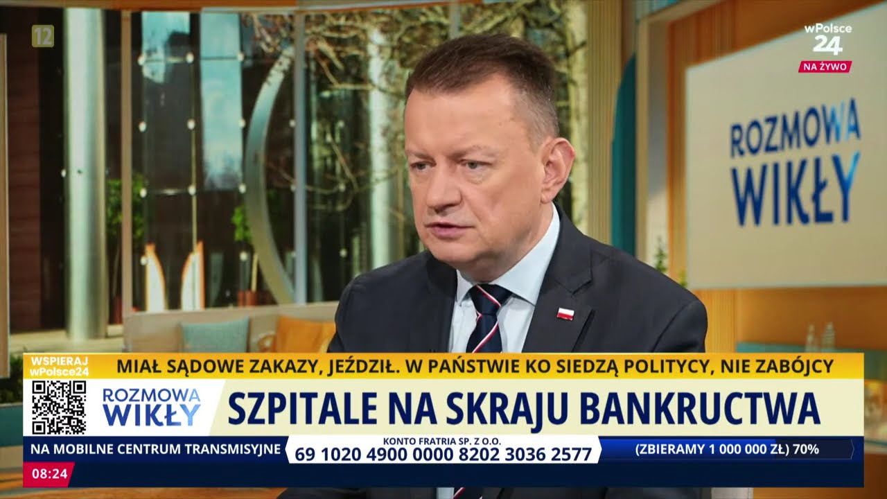 M. Błaszczak: Najpierw doprowadzić do bankructwa szpitali, potem sprzedać te szpitale. Rozmowa Wikły