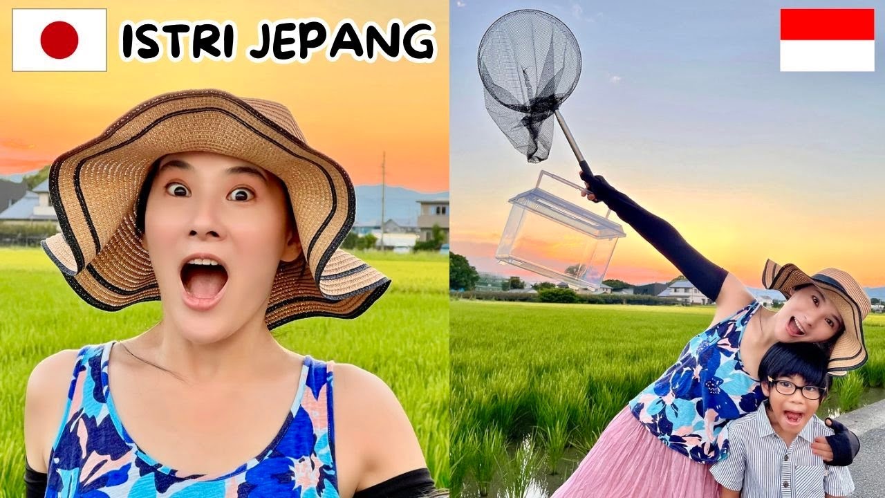 ISTRI DAN ANAK KU NGAJAK KELILING KOMPLEK BUAT NYARI SERANGGA DI JEPANG