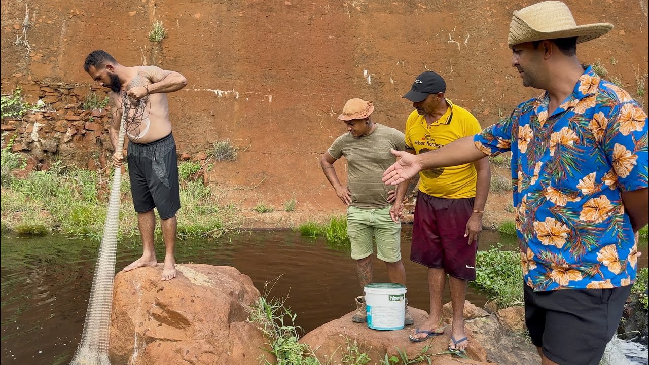 Seu Biu e Seu Chico foram pescar em Serra Talhada e olha no que deu