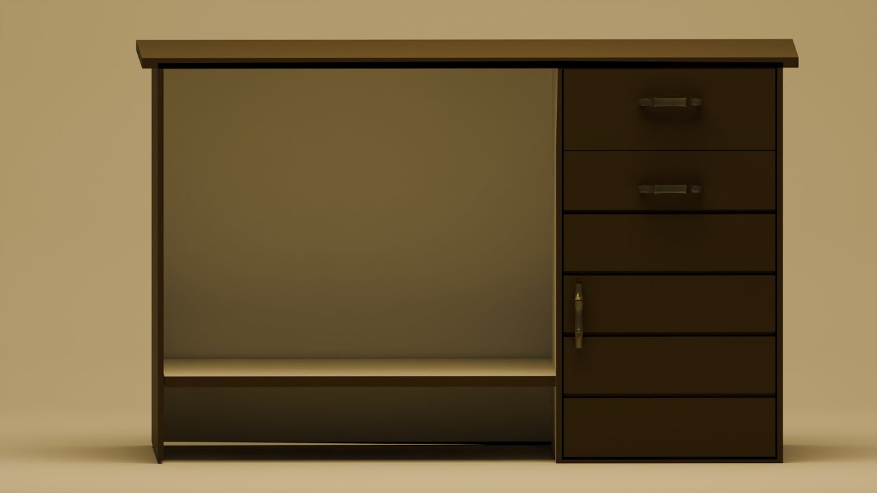 Modeling a desk... Learning 3d/Blender series: Day 4 -- Phase: Modeling