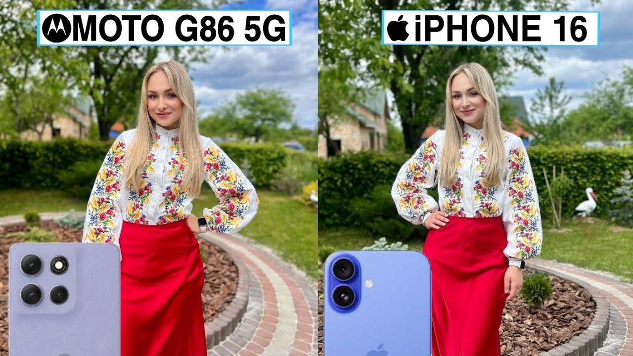 Сравнение камер Motorola Moto G86 5G и iPhone 16