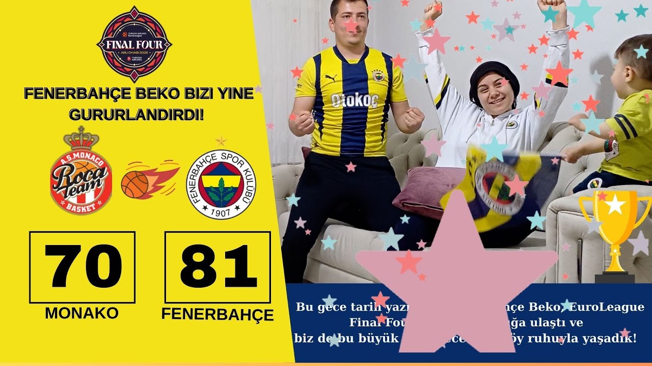 Fenerbahçe Beko Bizi Yine Gururlandırdı! Final Four Zaferine 3 Kişilik Tepki!👨‍👩‍👦 #fenerbahçe