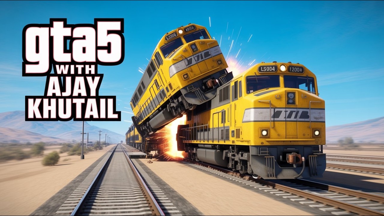 Can I Stop The Train in GTA 5 with Ajay Khutail #shortslive #gtav
