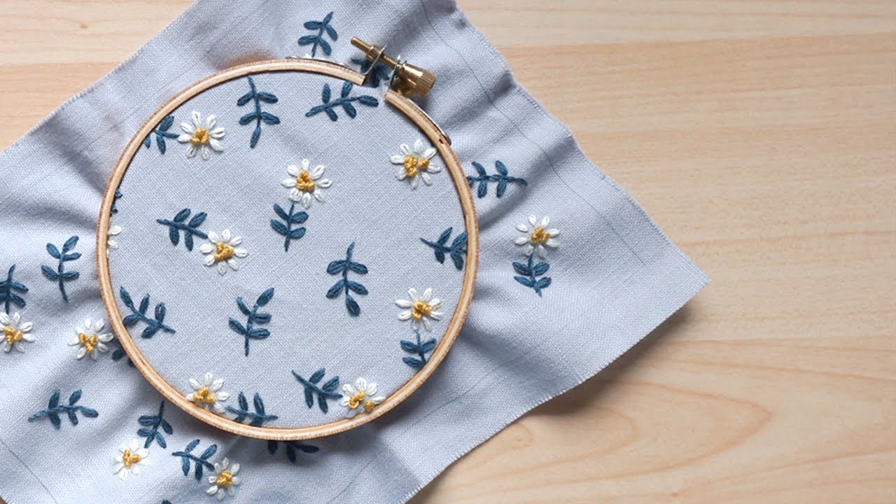 how to embroider daisies