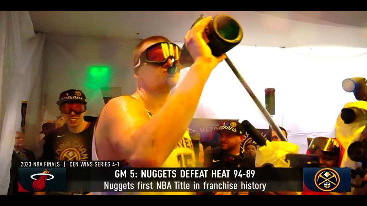 Denver Nuggets Locker Room Celebration!🔥 2023 NBA Finals