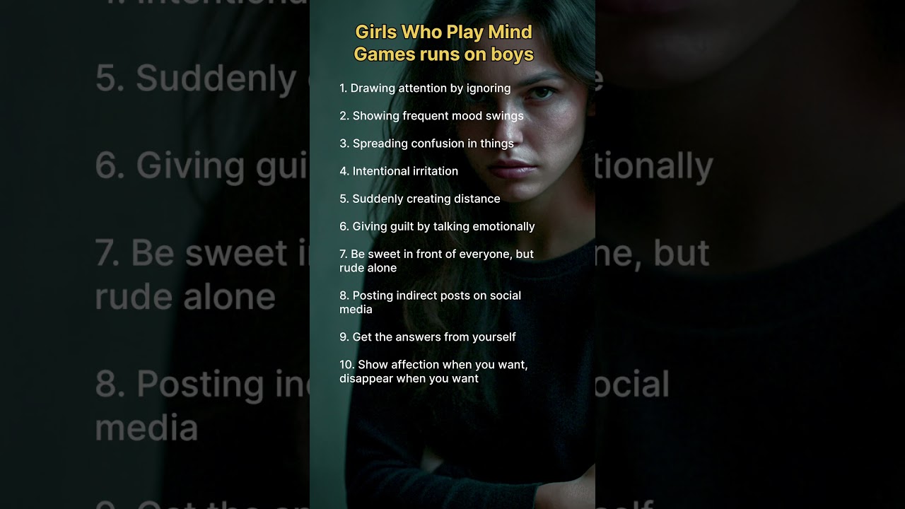 10 Mind Games Girls Play That Confuse Every Guy 🧠💔