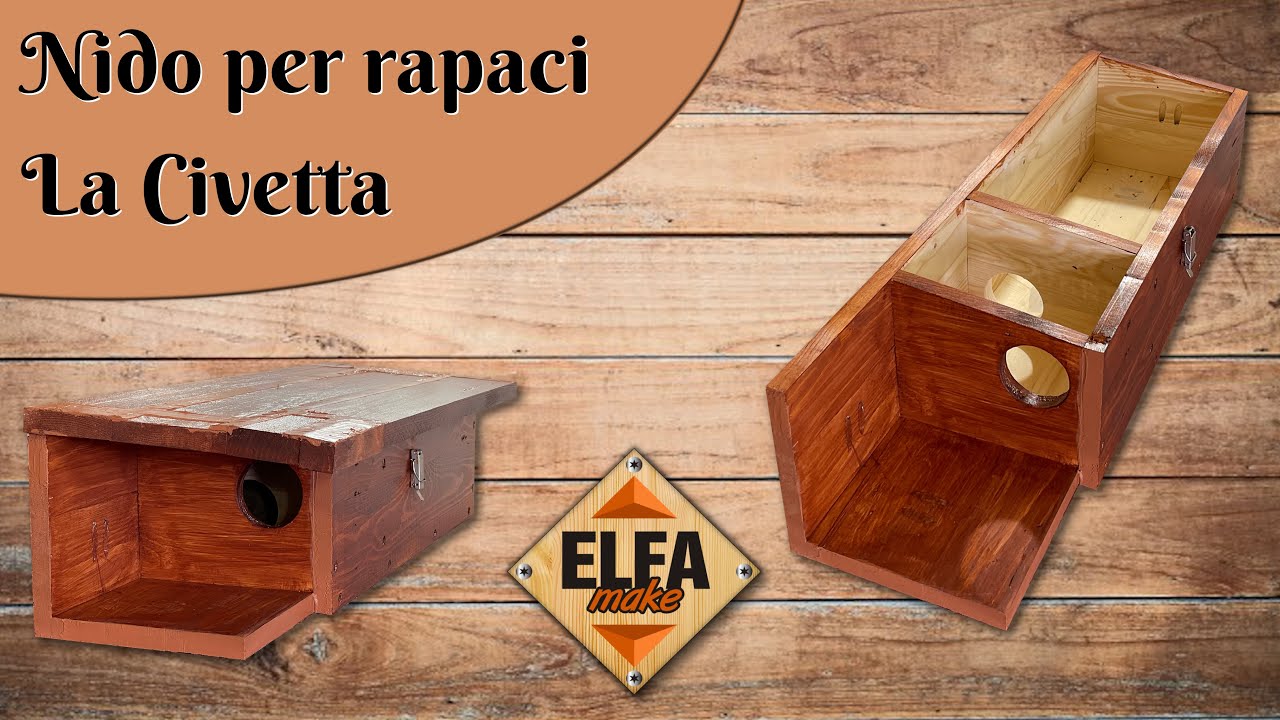 Casetta per uccelli - La Civetta - con assi di pallet