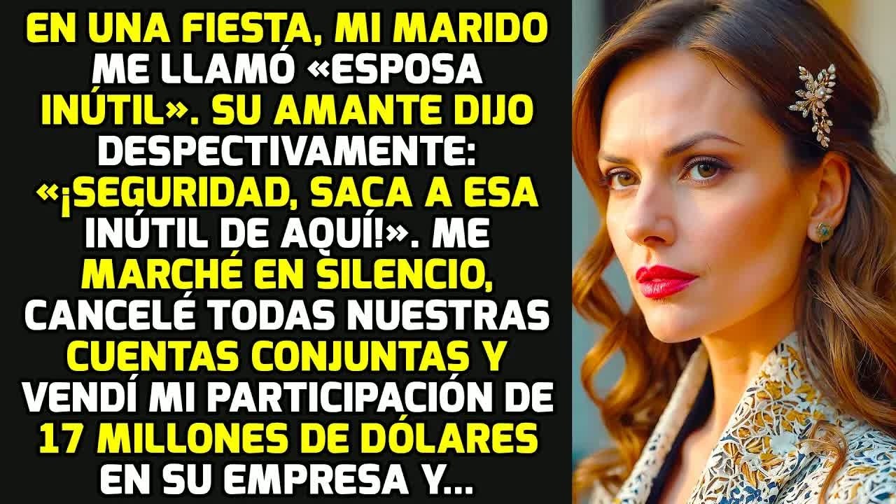 En La Fiesta Mi Marido Me Llamó «Esposa Inútil» Así Que Cancelé Todo Y Cogí El Dinero HISTORIAS VIDA