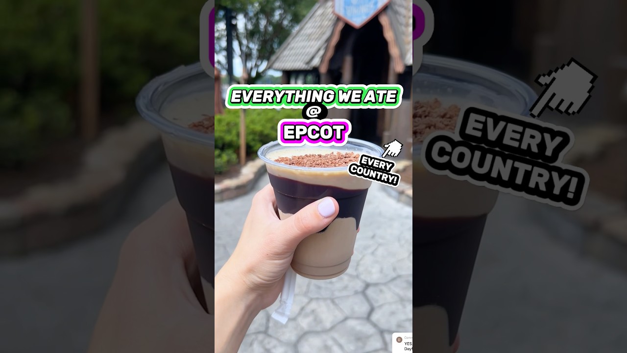 ВСЁ, что мы съели в Epcot! 😮🍔 (Обязательно попробуйте закуски и напитки Disney)