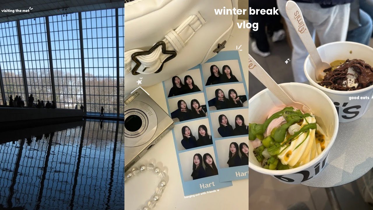 last days of winter break in nyc🏙 : visiting the met, hanging out with friends, wicked on broadway