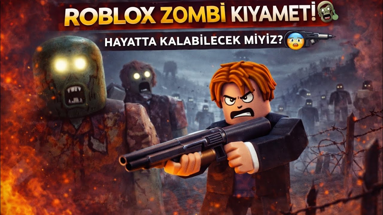 ZOMBİLER HER YERDE! BU GECE HAYATTA KALABİLECEK MİYİM?! ROBLOX 