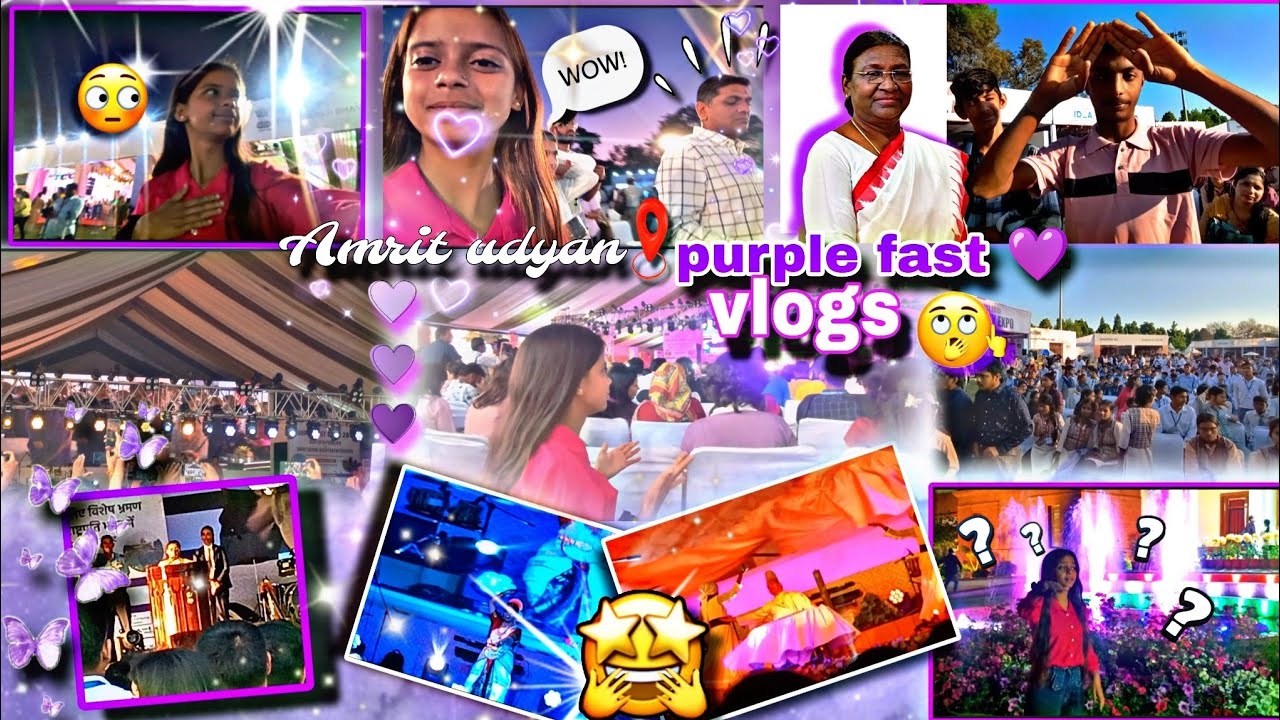 🙈😳 deaf vlogs |Purple fast 2025 | Amrit Udyan| 💜😍