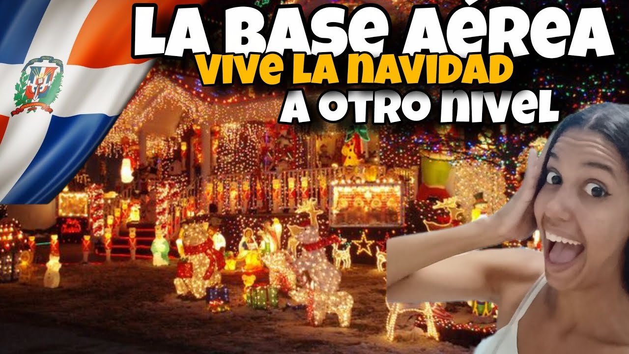 🇩🇴Cubana reacciona a la BASE AÉREA de REPÚBLICA DOMINICANA en épocas navideñas🇩🇴 l Es preciosa!🎄❤
