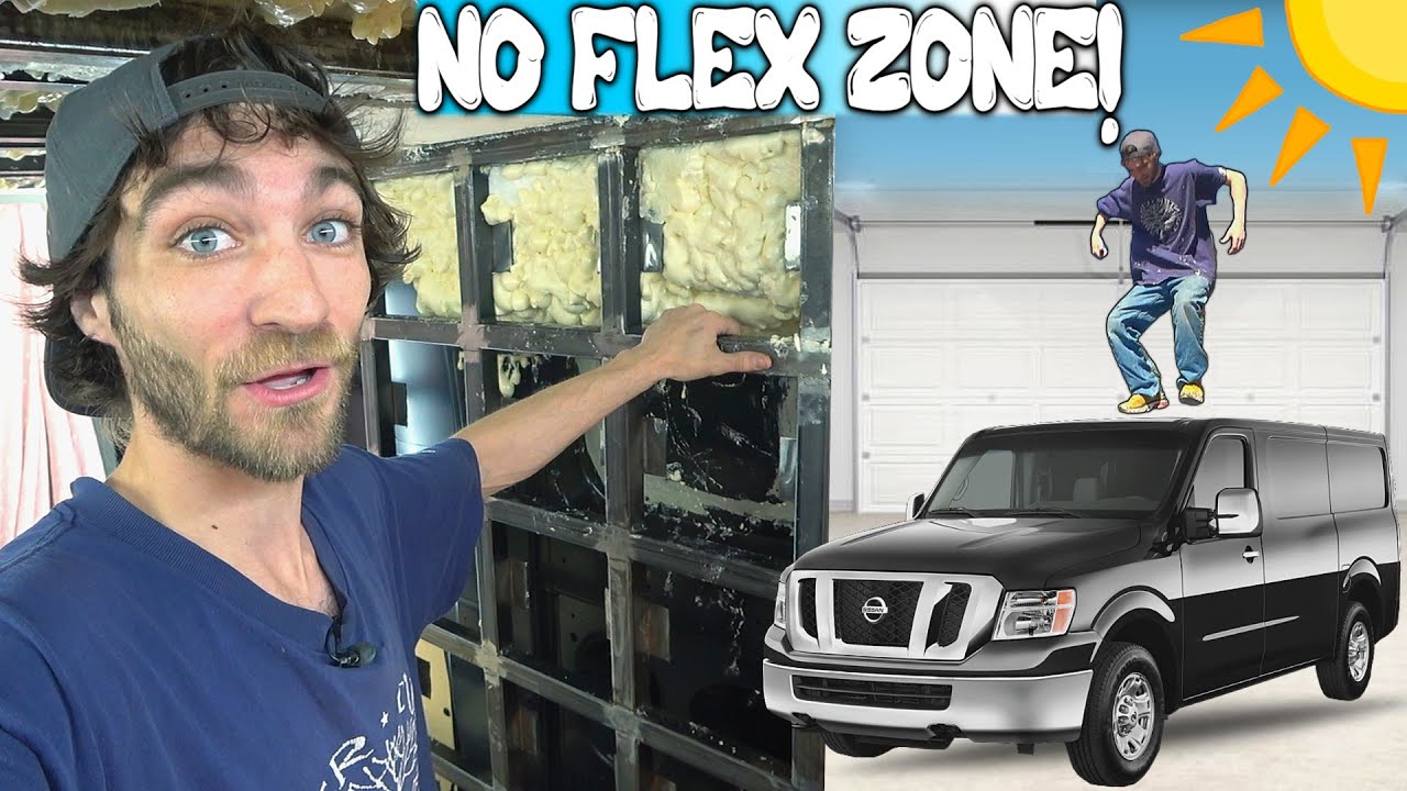 NO FLEX Bass Van Build w/ BIG Steel Cage Subwoofer Box + How To Install WOOD Squares for CAR AUDIO