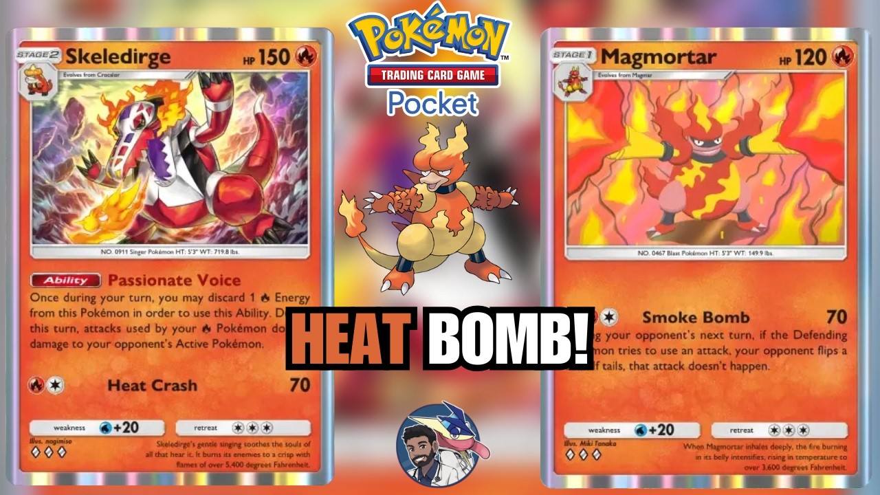 Скелдирдж поет, пока Магмортар уничтожает все ядерным оружием 🔥 | Pokémon TCG Pocket