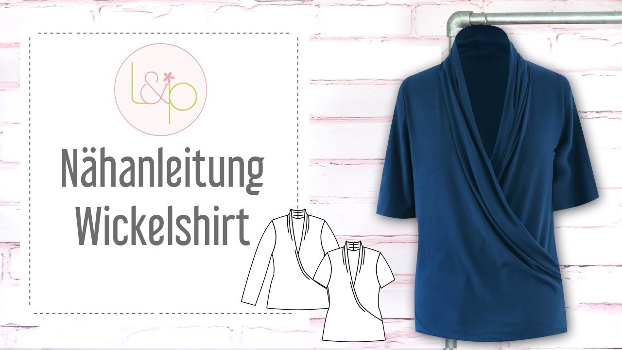 Nähanleitung lillesol Wickelshirt - ein Oberteil mit Wickeloptik nähen