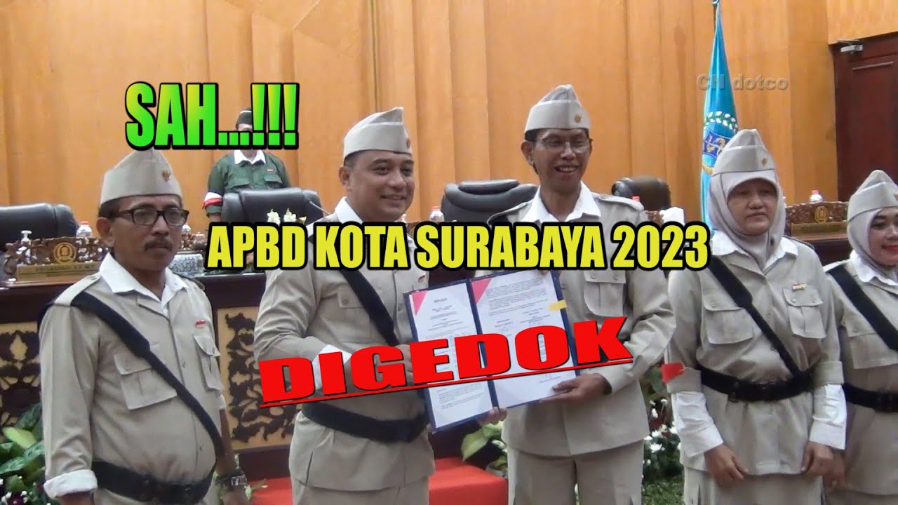 Dok! APBD Surabaya 2023 Disahkan Sebesar Rp 11,2 Triliun