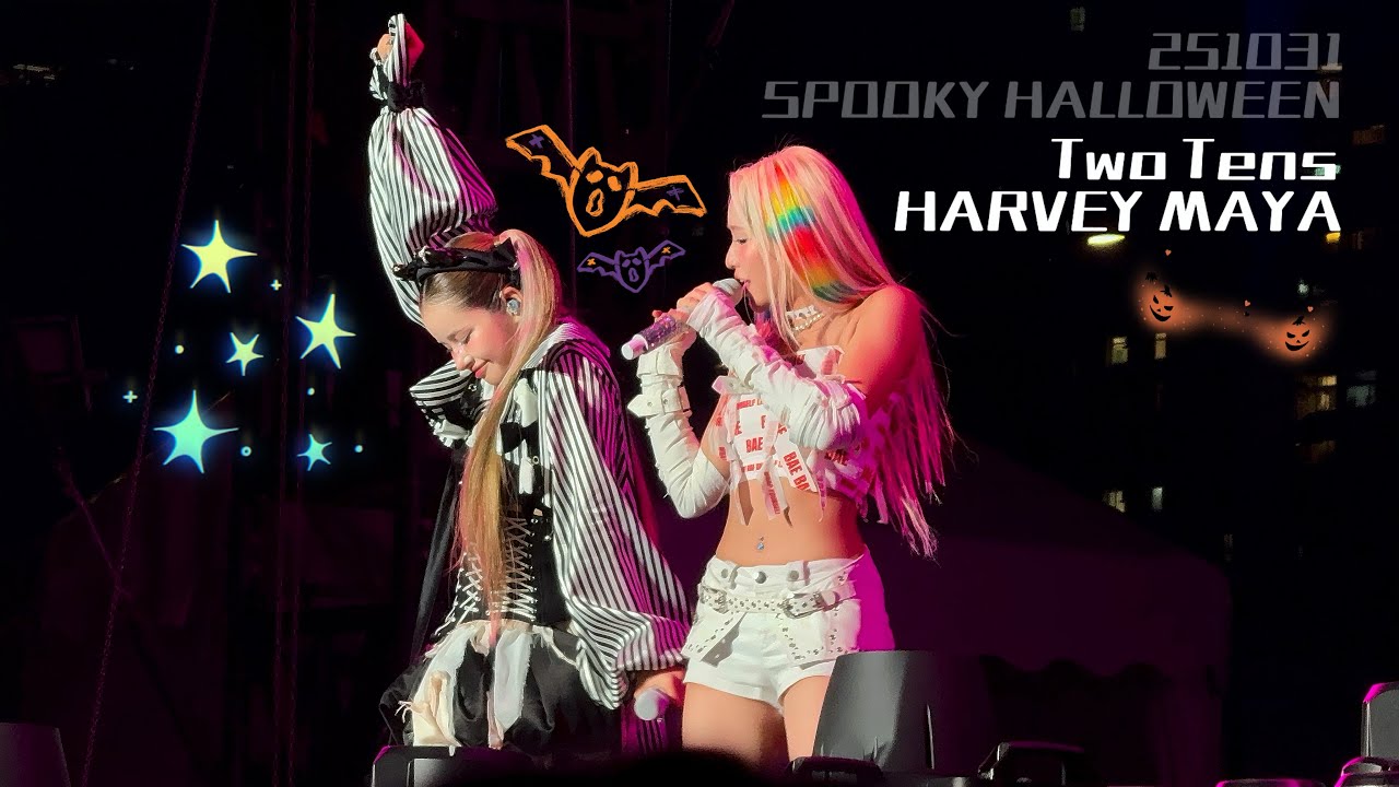 【4K】 【251031】XG-Two Tens HARVEY&MAYA-Spooky Halloween HK 【Fancam】